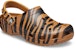 Crocs Classic Clog Cetakan Harimau Jalur Kuning Selipar Pantai 206676-2ZF