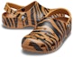 Shop Crocs Classic Clog Cetakan Harimau Jalur Kuning Selipar Pantai 206676-2ZF