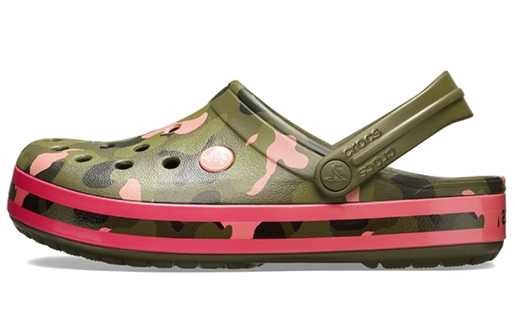 Buy Crocs经典沙滩凉鞋绿色粉色款 205579-3S9