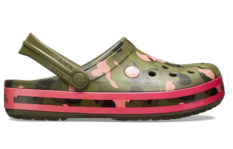 Crocs Classic Clog Beach Sandals Green Pink 圖 2