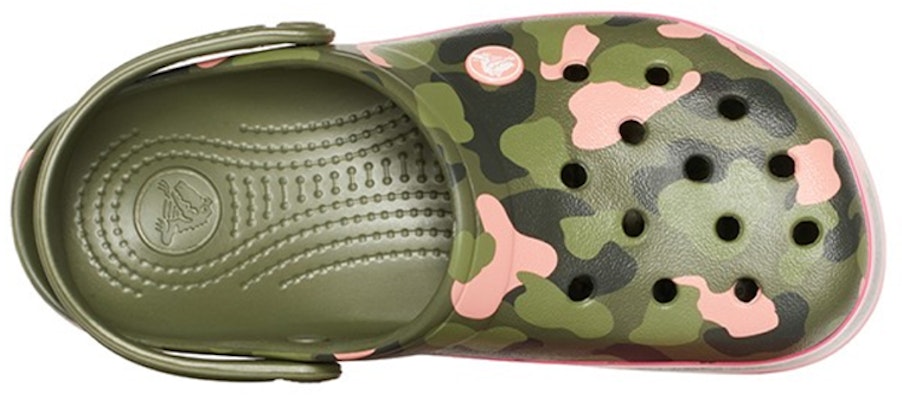 Crocs Classic Clog Beach Sandals Green Pink 205579-3S9 Order Crocs Classic Clog Beach Sandals Green Pink 205579-3S9
