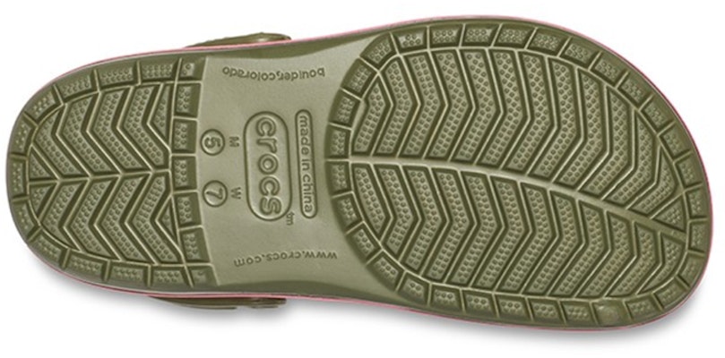 Crocs Classic Clog Beach Sandals Green Pink 205579-3S9 Shop Crocs Classic Clog Beach Sandals Green Pink 205579-3S9