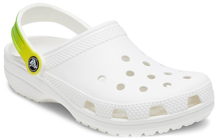 Crocs Classic Clog Beach Sandals White Gradient Green 圖 2
