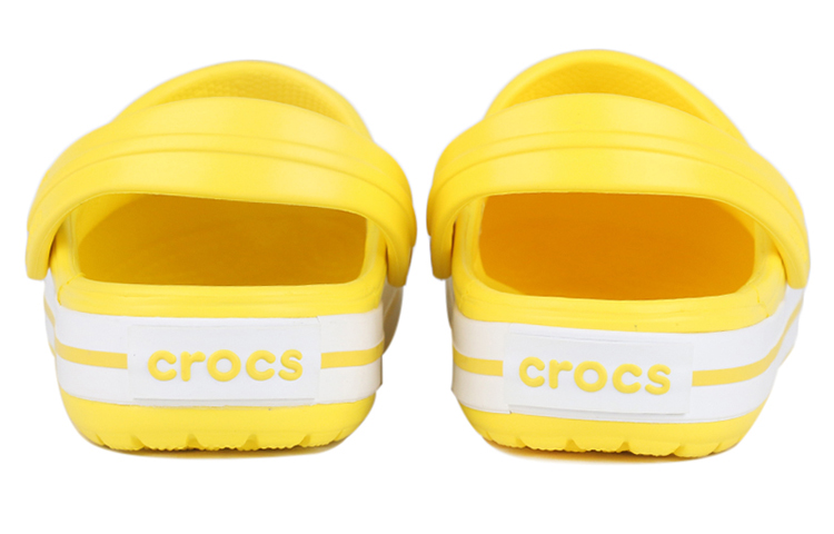 Lookbook Kasut Pantai Crocs Classic Clog Kuning Unisex 'Kuning Putih' 11016-7B0