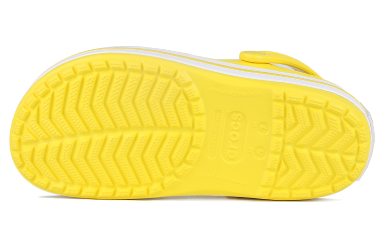 Shop Kasut Pantai Crocs Classic Clog Kuning Unisex 'Kuning Putih' 11016-7B0