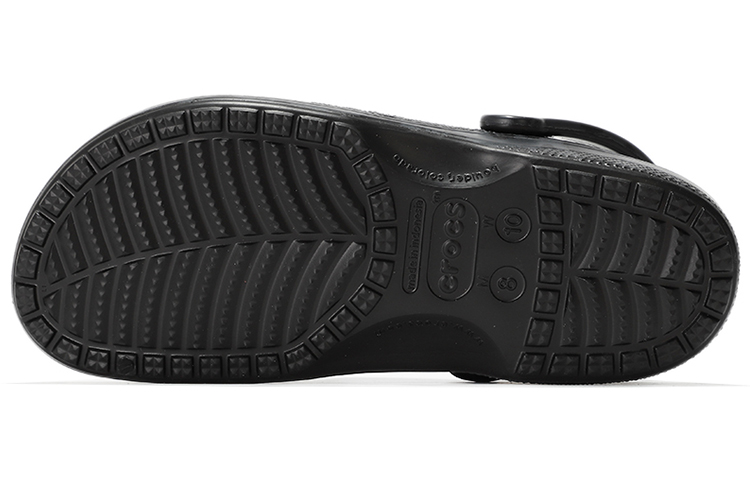 Shop Crocs卡駱馳 Classic clog 克駱格 沙灘洞洞鞋 運動涼鞋 男女同款 黑