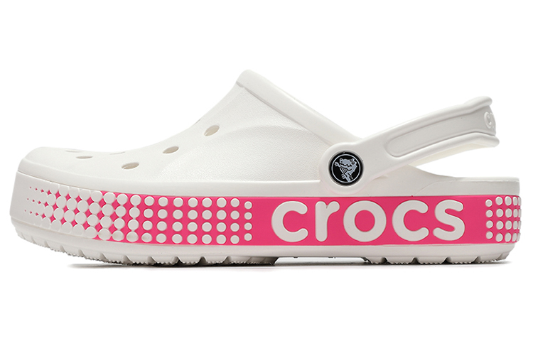 Buy Crocs经典透气防滑粉白色鞋 206852-100