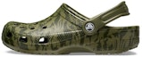 Buy Sandal Crocs Klasik Clog Hijau Tentera Corak Kamuflaj Pantai 206454-309