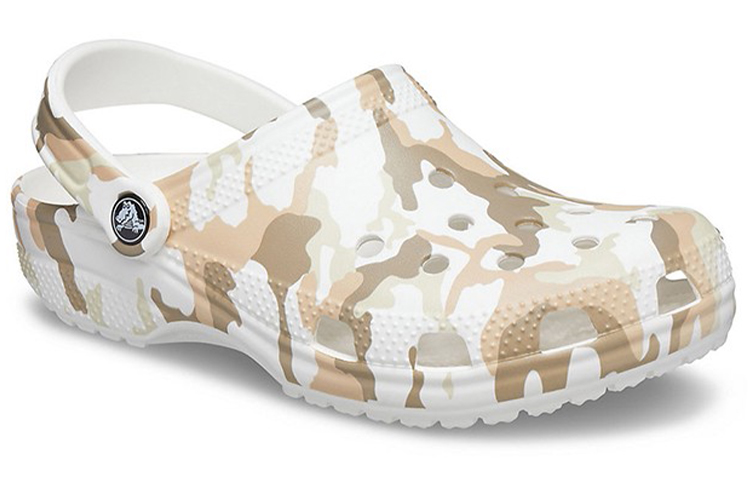 Lookbook Crocs Classic Clog Camouflage Printing Beach Sandals White Camouflage Unisex 206454-94S