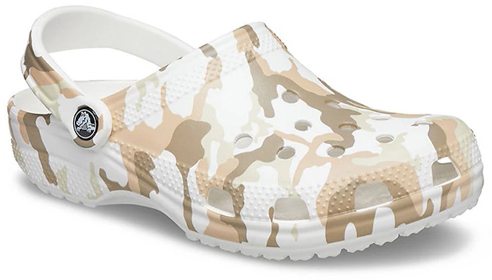 Crocs Classic Clog Camouflage Printing Beach Sandals White Camouflage Unisex 206454-94S Lookbook Crocs Classic Clog Camouflage Printing Beach Sandals White Camouflage Unisex 206454-94S