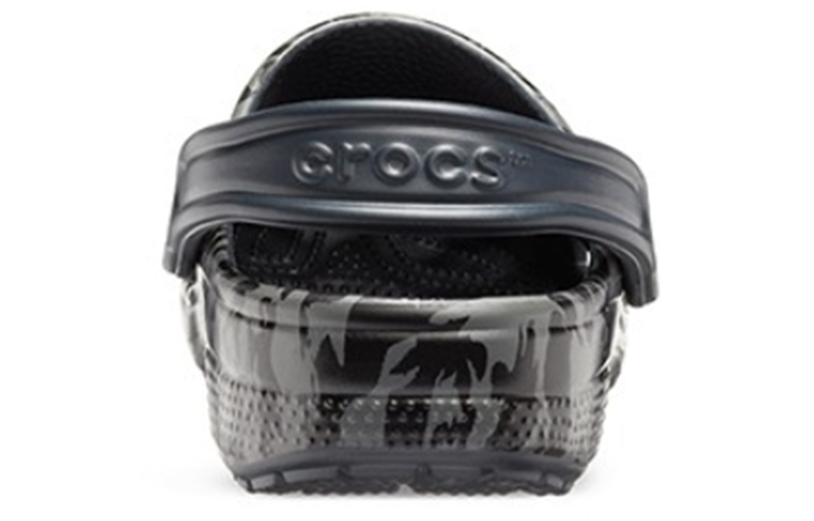 Crocs Classic Clog Camouflage Printing Beach Sandals Black Unisex 圖 4