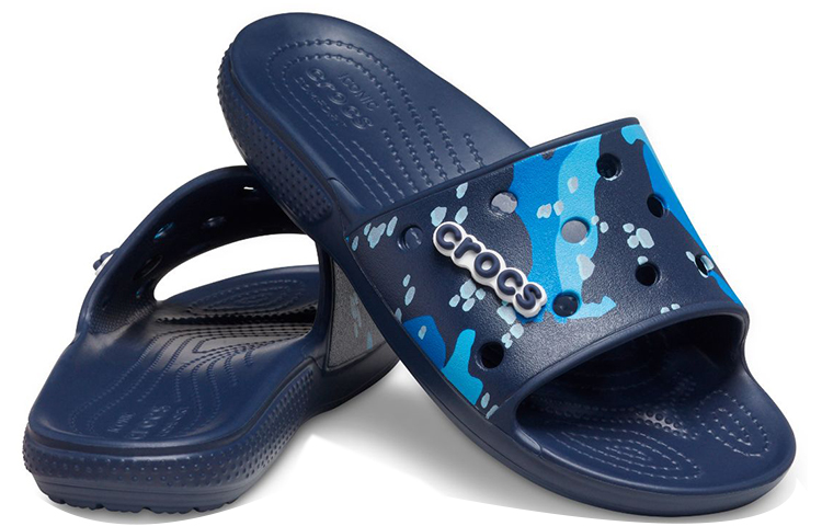 Shop Crocs Classic Klomp Casual Sport Slippers Unisex Blauw 207280-4HQ