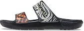 Buy Crocs Classic Clog Cozy Unisex Black Multi-Color Slippers 'Black' 207847-0C4