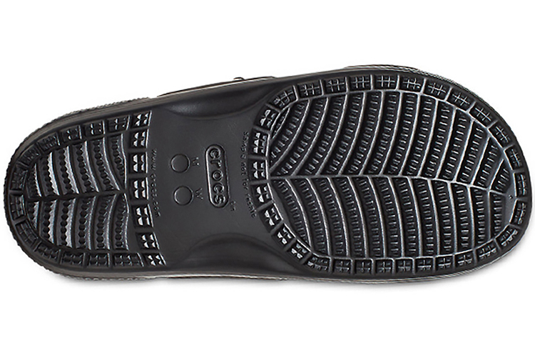 Details for Crocs Classic Clog Cozy Unisex Black Multi-Color Slippers 'Black' 207847-0C4