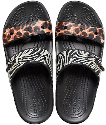 Crocs Classic Clog Cozy Unisex Black Multi-Color Slippers 'Black' 207847-0C4 Shop Crocs Classic Clog Cozy Unisex Black Multi-Color Slippers 'Black' 207847-0C4