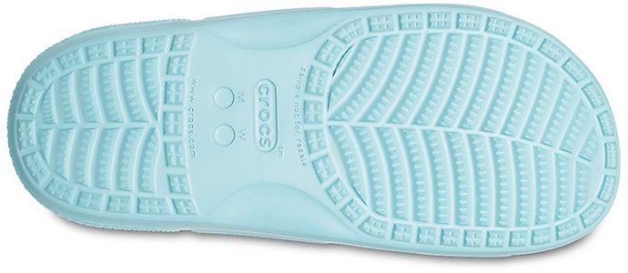 Crocs经典毛绒舒适中性蓝色凉鞋 206761-4SS Sizing Crocs经典毛绒舒适中性蓝色凉鞋 206761-4SS