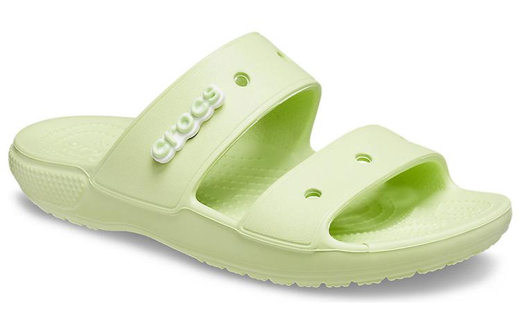 Lookbook 卡骆驰 Crocs 經典洞洞鞋 男女同款 灰蒙綠