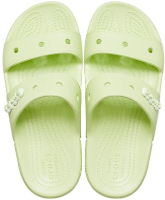 Crocs Classic Clog Cozy Unisex Gray Green Slippers 206761-335 Shop Crocs Classic Clog Cozy Unisex Gray Green Slippers 206761-335