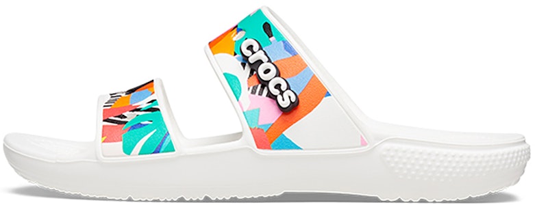 Crocs经典舒适男女拖鞋白色多彩款 'White' 207856-94S Buy Crocs经典舒适男女拖鞋白色多彩款 'White' 207856-94S