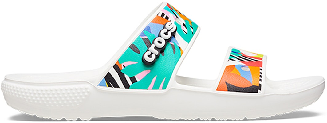 Crocs Classic Clog Cozy Unisex White Multi-Color Slippers 'White' 207856-94S Order Crocs Classic Clog Cozy Unisex White Multi-Color Slippers 'White' 207856-94S