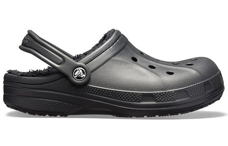 Crocs Classic Clog Crocs Stay Warm Wear-Resistant Sports Unisex Black Sandals 圖 2