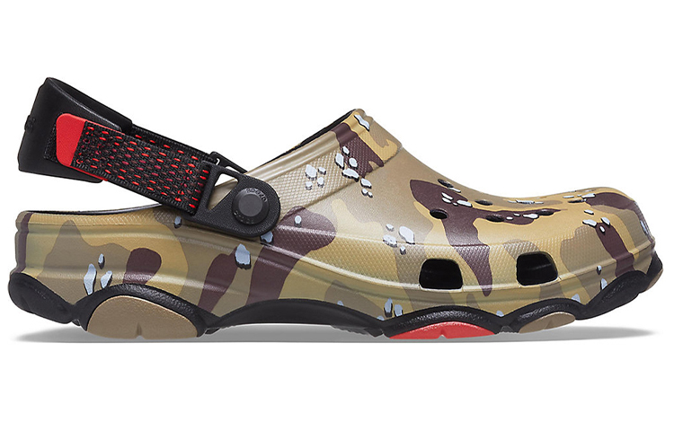 Order 克罗克斯经典沙漠迷彩黑棕男女士凉鞋 207305-088