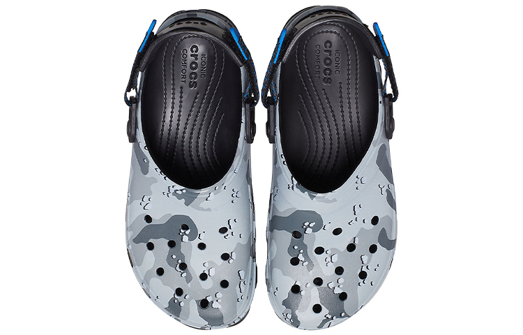 Shop Crocs Classique Sabot Camouflage Désert Extérieur Plage Unisexe Noir Gris Sandales 207305-097