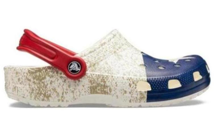 Crocs Classic Clog Lightweight Breathable Unisex Blue Sandals 'Cream Blue' 圖 2