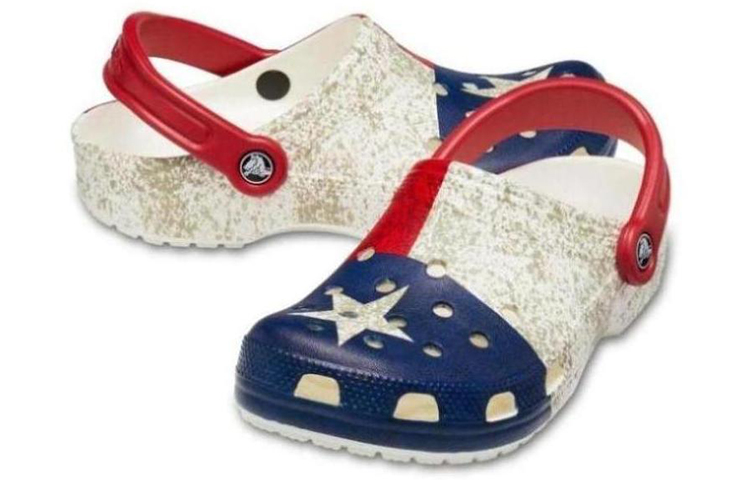 Crocs Classic Clog Lightweight Breathable Unisex Blue Sandals 'Cream Blue' 圖 3