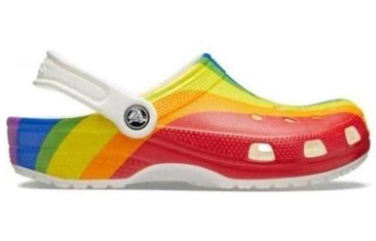 Order Crocs Classic Clog Lightweight Breathable Unisex Rainbow Sandals 206360-93R