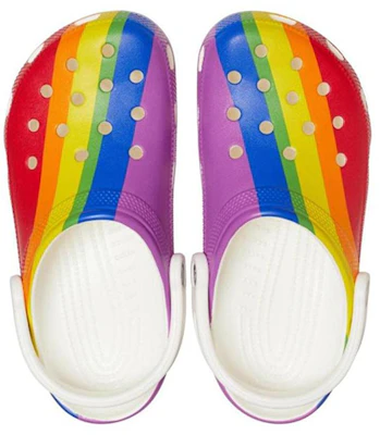 Crocs Classic Clog Lightweight Breathable Unisex Rainbow Sandals 206360-93R Shop Crocs Classic Clog Lightweight Breathable Unisex Rainbow Sandals 206360-93R