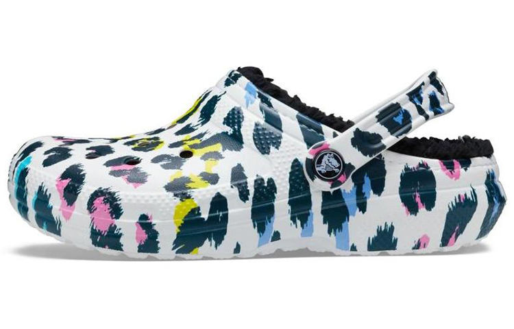 Crocs Classic Clog Lightweight Cozy Sandals Unisex White Black Yellow A206559-92V