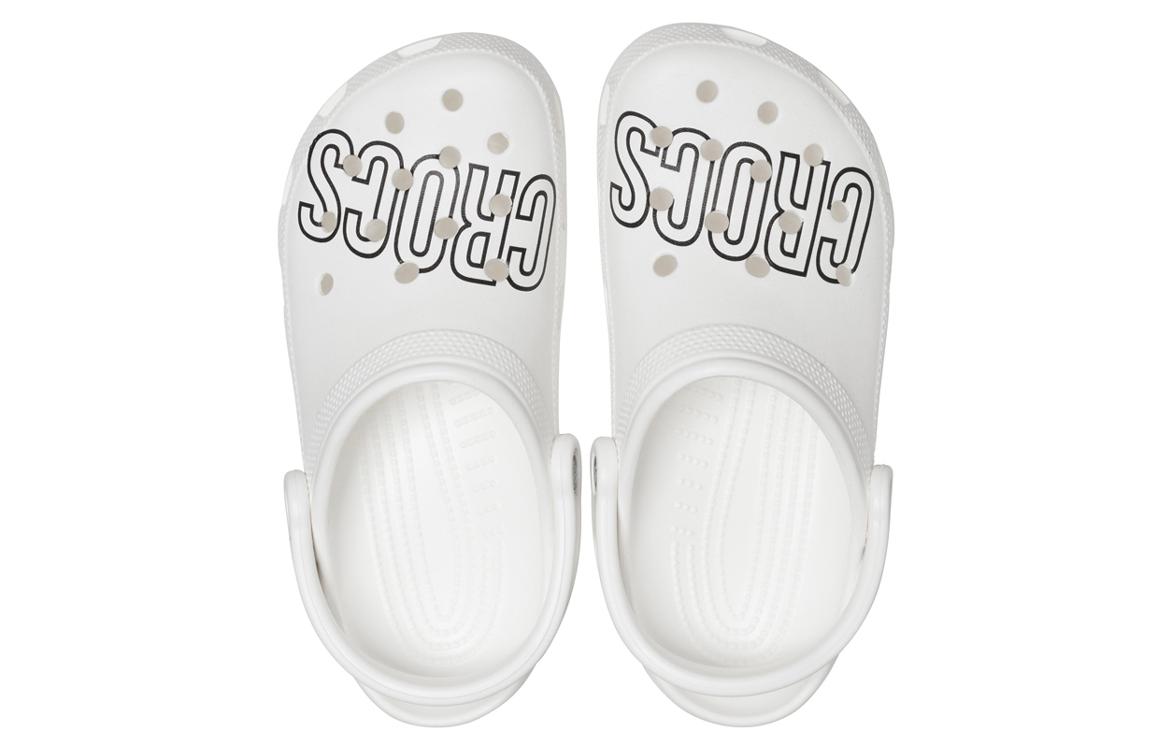 Crocs Classic Clog Logo 'White' 圖 3