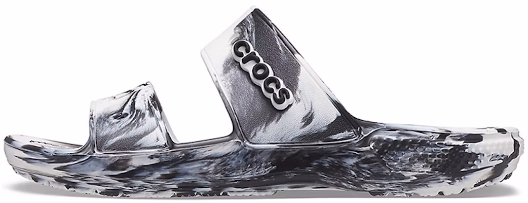 Crocs Classic Clog Marble Beach Sports Slippers Unisex White Black 207701-103 Buy Crocs Classic Clog Marble Beach Sports Slippers Unisex White Black 207701-103