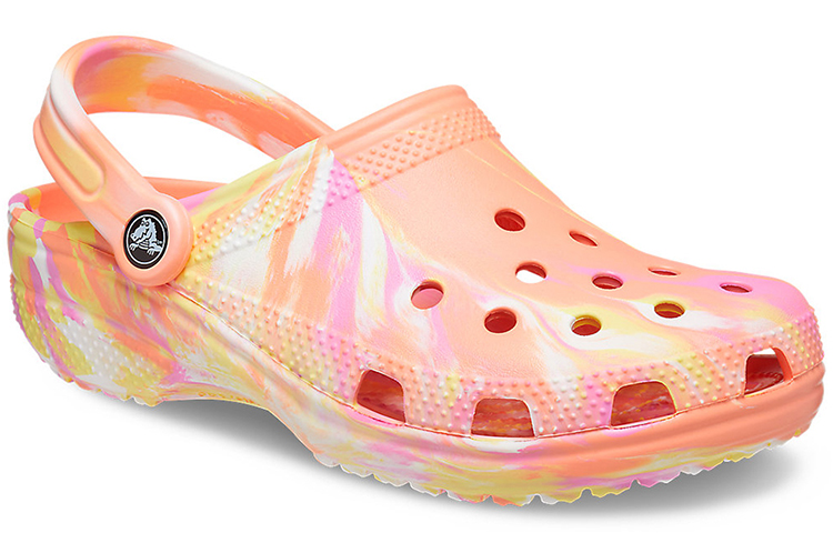 Lookbook Crocs Classic Clog Marmor-Strand Unisex Rot Multicolor Sandalen ''Rot'' 206867-83F