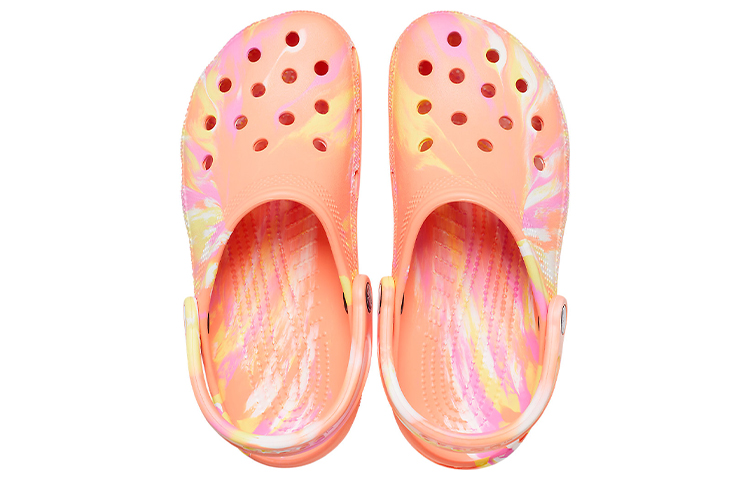 Shop Crocs Classic Clog Marmor-Strand Unisex Rot Multicolor Sandalen ''Rot'' 206867-83F