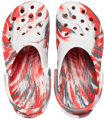 Crocs Classic Clog Marble Beach Sports Unisex Red White Sandals 'Red White' 206867-884 Shop Crocs Classic Clog Marble Beach Sports Unisex Red White Sandals 'Red White' 206867-884