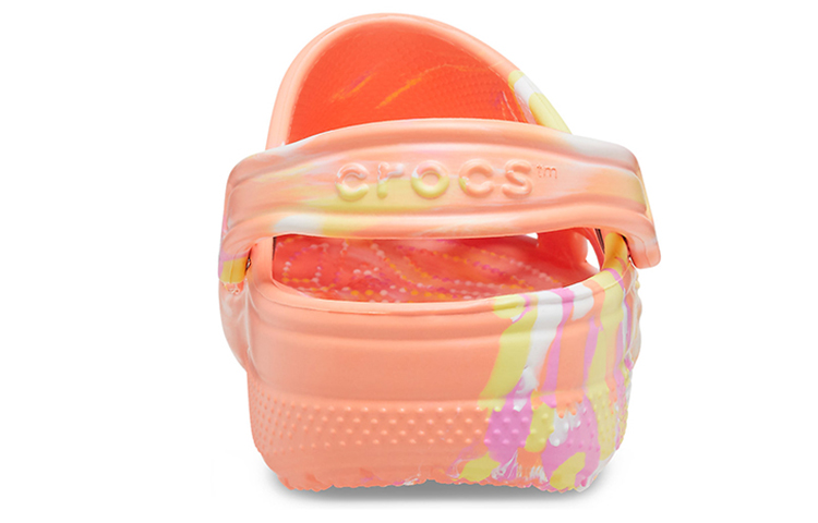 Crocs Classic Clog Marble Beach Sports Unisex Red Multi-Color Sandals 'Red' 圖 5