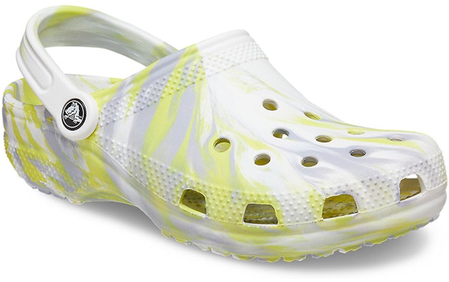 Crocs Classic Clog Marble Beach Sports Unisex White Gray Sandals 'White Gray' 206867-1FJ Lookbook Crocs Classic Clog Marble Beach Sports Unisex White Gray Sandals 'White Gray' 206867-1FJ