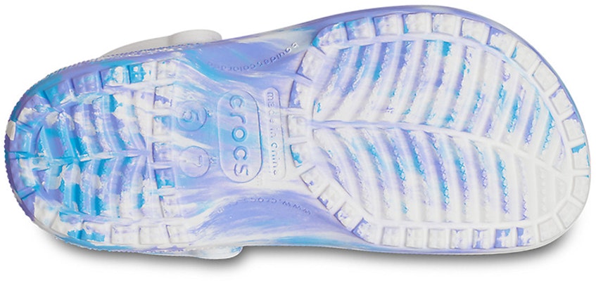 Crocs经典大理石海滩运动情侣凉鞋白蓝色 206867-1FK Details for Crocs经典大理石海滩运动情侣凉鞋白蓝色 206867-1FK