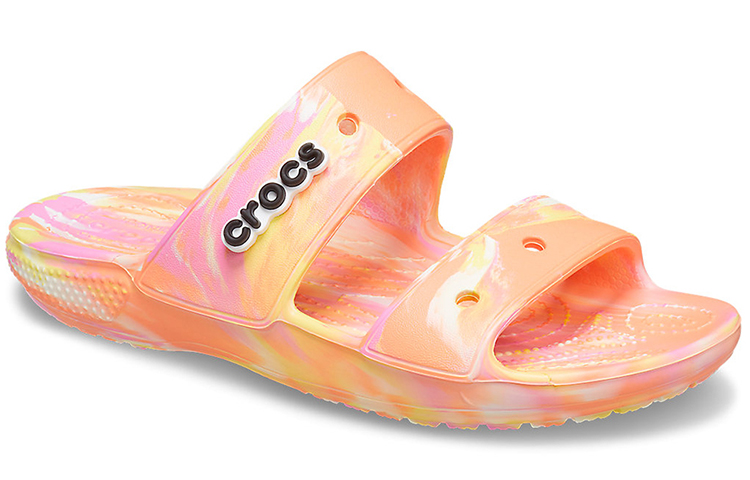 Lookbook Crocs Classic Clog Marmor Strand Unisex Rot Mehrfarbige Hausschuhe ''Rot'' 207701-83F