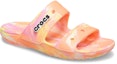 Lookbook Selipar Crocs Classic Clog Marble Beach Unisex Warna Merah Pelbagai 'Red' 207701-83F