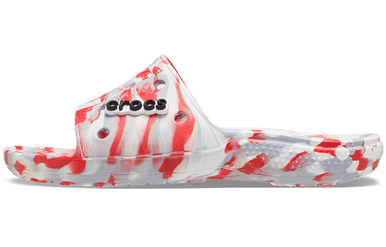 Buy Crocs Classic Clog Mármol Playa Unisex Rojo Blanco Sandalias 'Rojo Blanco' 206879-884