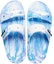 Shop Crocs Classic Clog Marble Beach Unisex Putih Biru Selipar 'White Blue' 207701-1FK