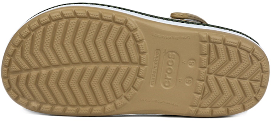 Crocs Classic Clog Pattern Beach Shoe Brown Yellow Unisex 'Brownyellow White' 206397-25W Shop Crocs Classic Clog Pattern Beach Shoe Brown Yellow Unisex 'Brownyellow White' 206397-25W