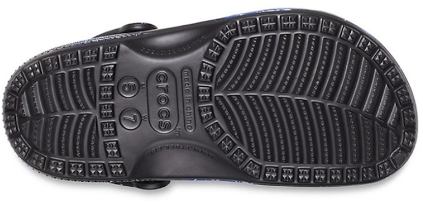 Crocs Classic Clog Pattern Black Sandals 206565-066 Purchase Crocs Classic Clog Pattern Black Sandals 206565-066
