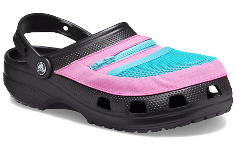 Order Crocs Classic Clog Pocket Sandals Black Pink 206612-0I8