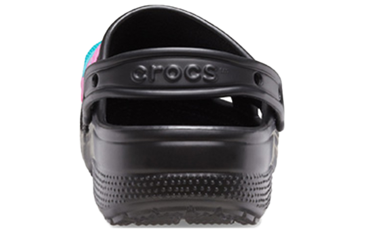 Shop Crocs Classic Clog Pocket Sandals Black Pink 206612-0I8