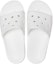 Shop 크록스 클래식 클로그 슬리퍼 화이트 206121-100