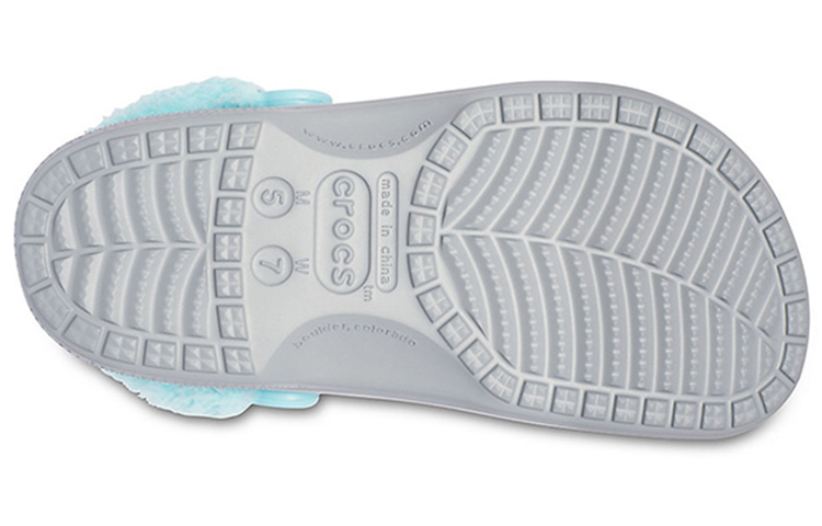 Sizing Crocs 卡駱馳 Classic clog 保暖加絨洞洞鞋 男女同款 灰藍